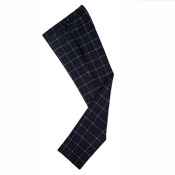 

wool woolen navy blue windowpane overcheck woolen tweed men suit blazers tailored made wedding men suits 3 piece, White;black