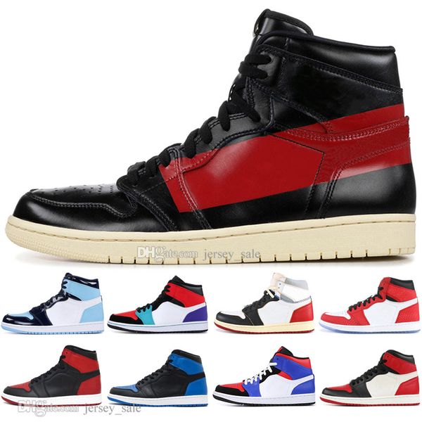 

new 1 og banned bred toe black spider-man unc 1s 3 mens basketball shoes homage to home chicago royal blue men sports designer sneakers