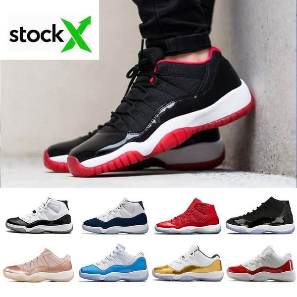 

11 11s 72-10 men women designer basketball shoes high low le white black platinum concord rose gold tint red grey j11 retro sneakers