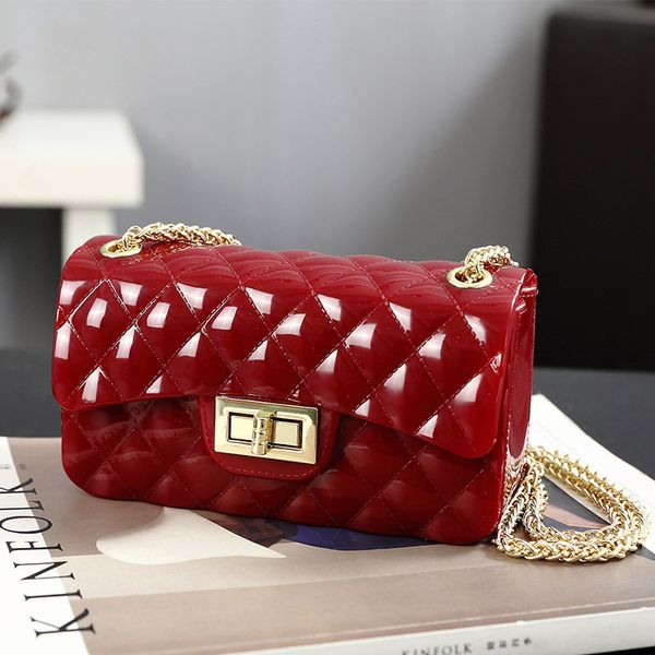 

маленькая сумка женский к 2020 году новых желе мешок мини цепь плечо женская маленькая площади