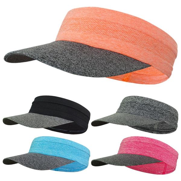 

sanwood 2019 fashion men women summer ess visors breathable uv protection sports sunhat, Blue;gray