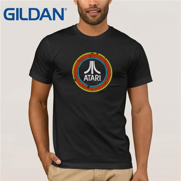 

atari t-shirt 2019 summer new style men's short sleeve t-shirt, White;black