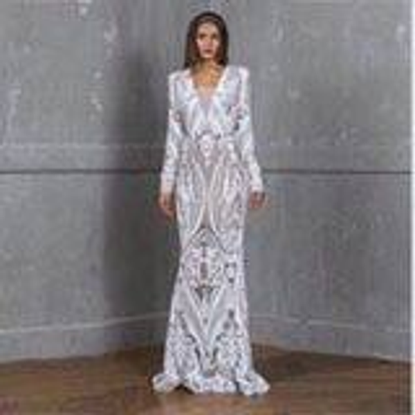 

Women Bohemian Long Dresses with Floral Embroidery