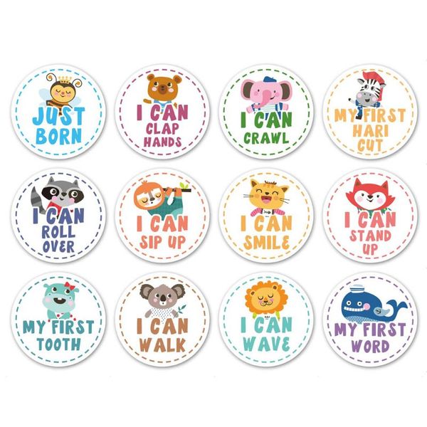 

baby monthly milestone stickers shower gift scrapbook p memory keepsake