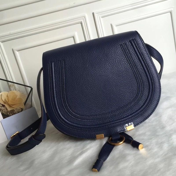 

famous fashion brand design women bag cowskin leather cloe mini marcie bag shoulder messenger saddle bag d01#