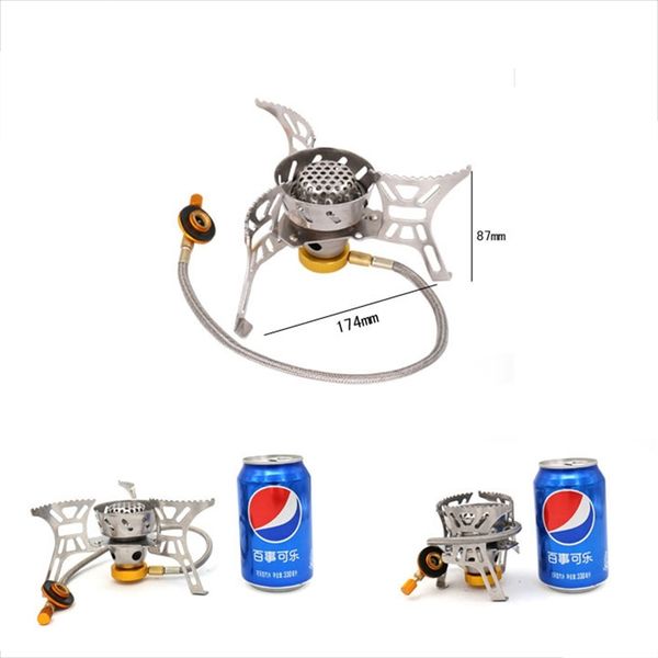 

открытая портативная складная печь split газовой плиты ветрозащитной газовая горелка для кемпинга походного пикник альпинизм печь