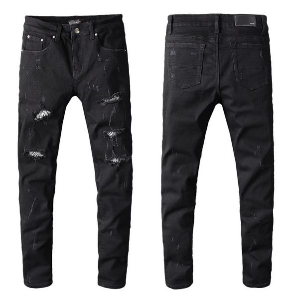 

2020 дизайнерские джинсы мужская летняя мода стрейч тонкий прямые джинсы джинсовая тенденция мужские повседневные брюки оптом, Blue