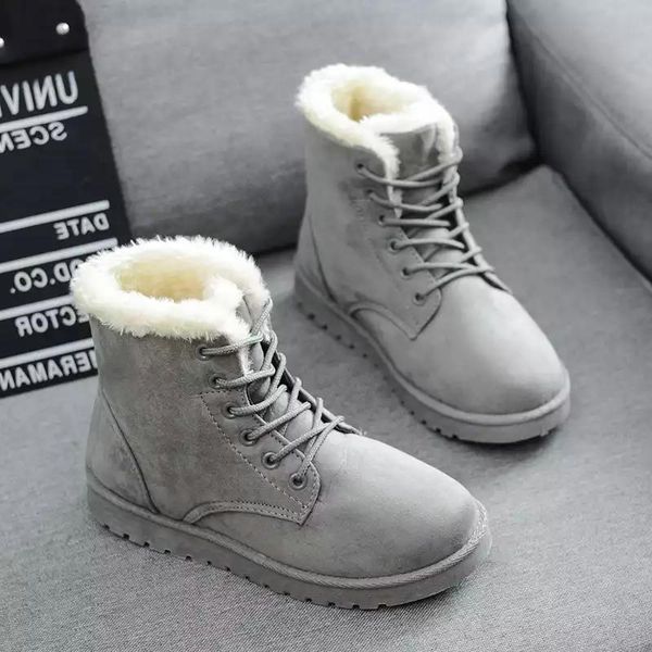 

women boots 2019 winter snow boots female boots duantong warm flat with women shoes tide shoes f031 4-9, Black