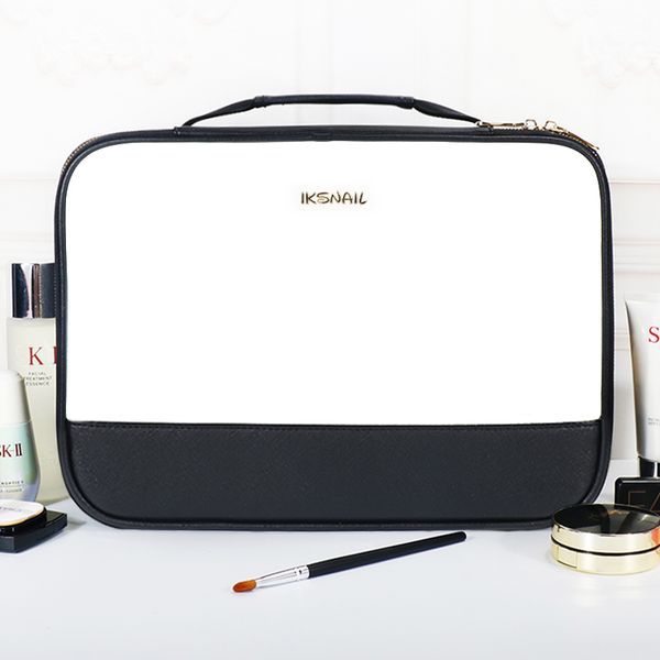 

новые косметические мешки большой емкости красоты cosmetic bag проффесиональная макияж чехол