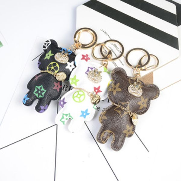 

kids designer cartoon accessories fashion bear keychain pendant cartoon presbyopia accessories bag pendant small gift, Blue