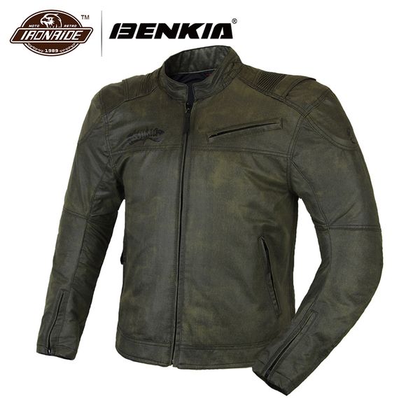 

benkia fashion motorcycle jacket men racing moto jacket spring summer vintga motorcycle clothing retro style veste coat