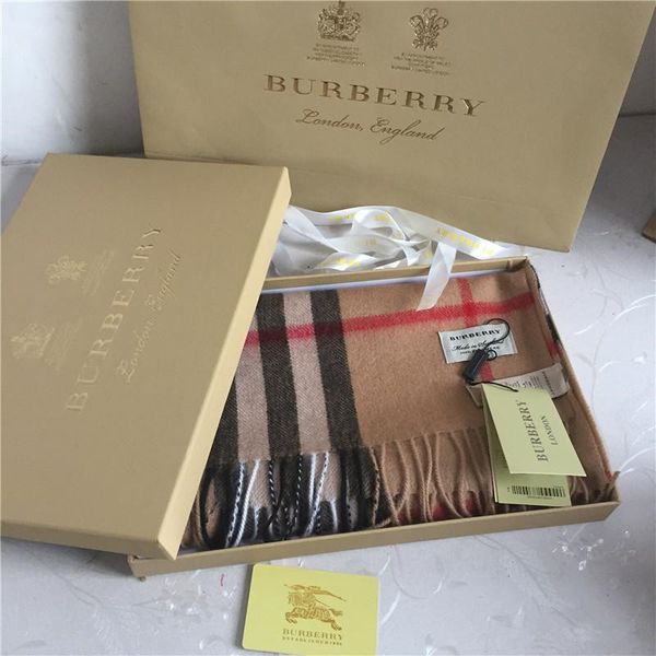 

New 100 ca hmere cla ic plaid carf luxury de igner ca hmere carf women 039 fa hion hawl 180 30 cm brand gift box, Black;white