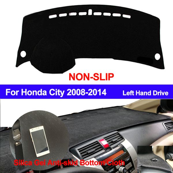 

taijs dashboard cover silicone non-slip for city 2008 2009 2010 2011 2012 2013 2014 dash board cover dashmat pad carpet