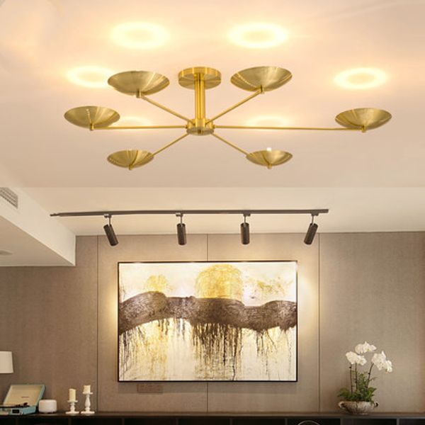 2019 Postmodern Led Chandelier Ceiling Nordic Luxury Hanging Lights Bedroom Lighting Fixtures Living Room Pendant Lamps Drum Pendant Light Ceiling