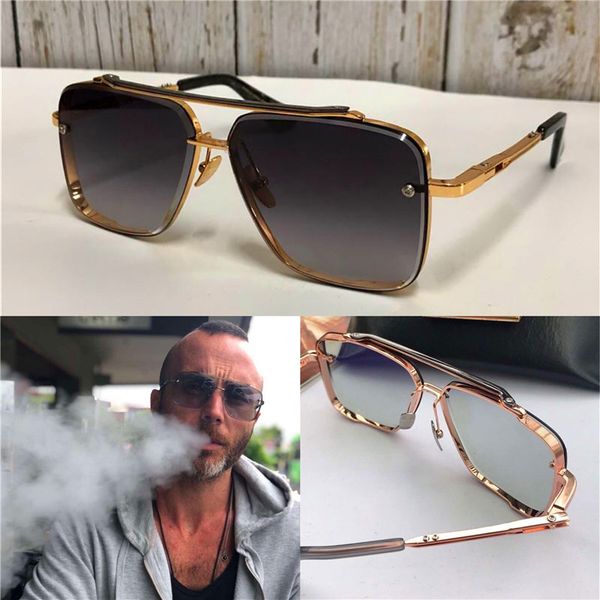 

New luxury ungla e men de ign metal vintage ungla e fa hion tyle quare framele uv 400 len with original ca e, White;black