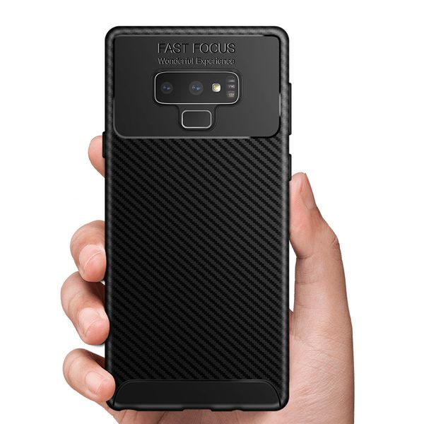 

Candy Rugged Armor Углеродного волокна Мягкий ТПУ Гель Резиновый чехол для Samsung Galaxy S10 E S9 Pl