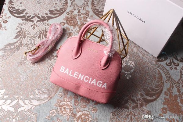 

Мини-леди Shell Bag Fashion Luxury Авангардная кожаная женская дизайнерская сумка Розовый С