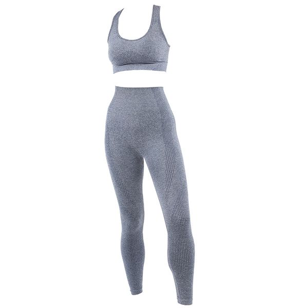

women two piece set and trousers suit yoga clothing suit female sports bra sports yoga fitness running tights set, White;black