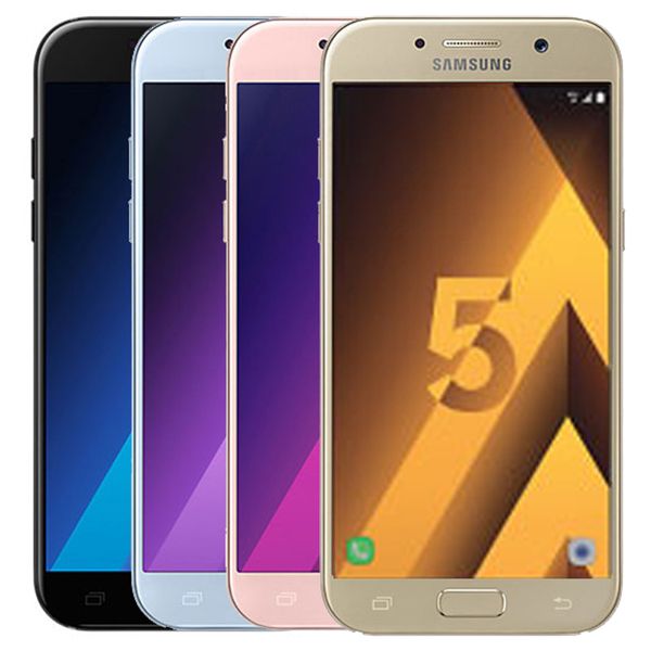 

original refurbished samsung galaxy a5 2017 a520f 5.2 inch octa core 3gb ram 32gb rom 16mp 3000mah 4g lte android cell phone dhl 5pcs