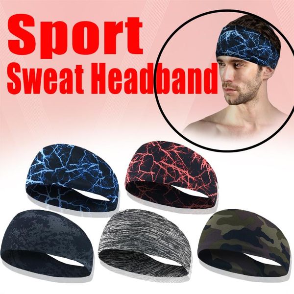 

sweatband cycling yoga sport sweat headband for men and women hair bands head sports safety, Yellow;black