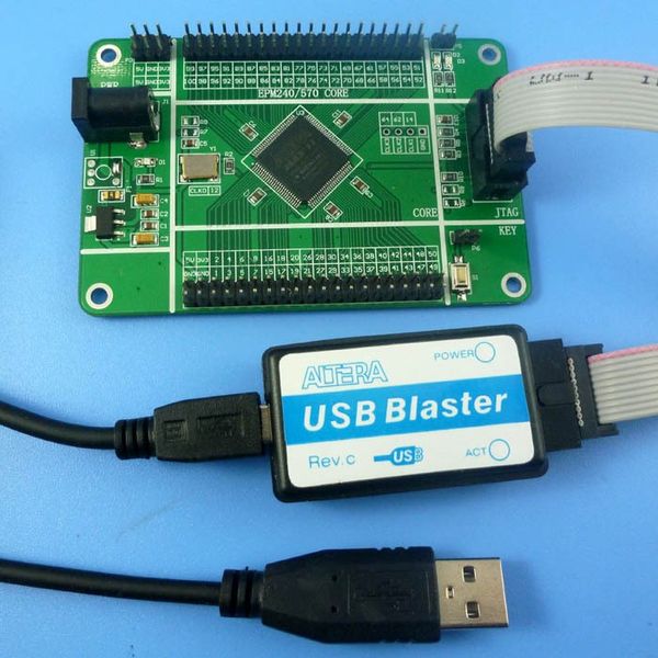 Freeshipping ALTERA MAX II Placa de Núcleo CPLD EPM570 USB Blaster Programador FPGA Downloader JTAG PLD kit de Desenvolvimento Lógico para Matrix LEVOU LCD