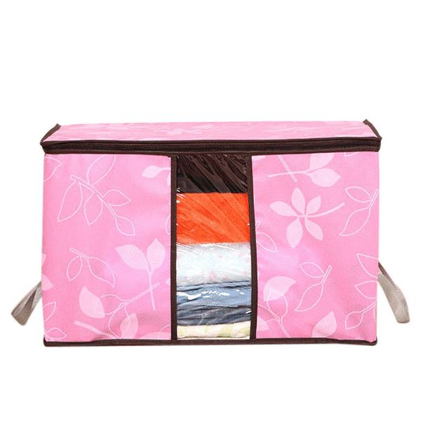 

quilt storage bag clothing organizer fashion flower printed storage bags dustproof cover clothes bags 4 colors