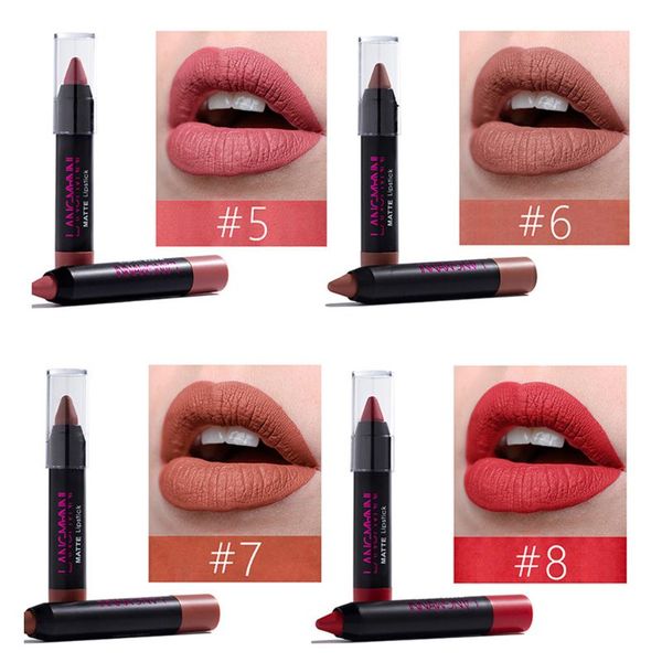 

12pcs matte lipstick gloss pen set waterproof lasting lip gloss cosmetic makeup accessory new gift for girls women #11