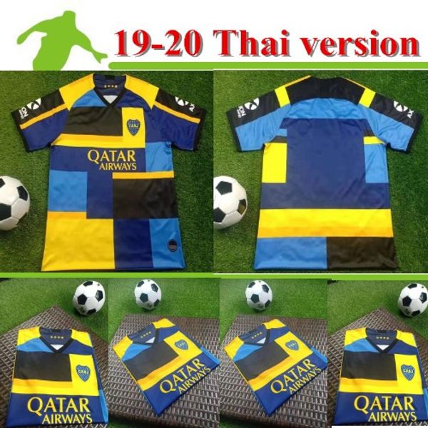 

de rossi 19 20 boca juniors mash-up soccer jersey special edition 2019 2020 benedetto nandez pavon man kids kit football shirts, Black;yellow