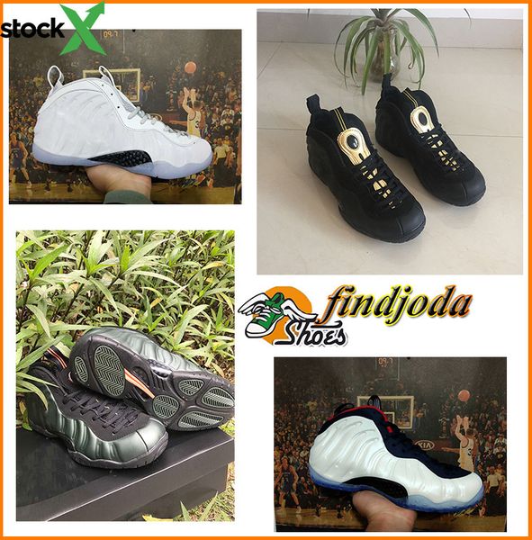 

penny hardaway pro sequoia all star black/metallic gold mens basketball shoe foam one prm olympic obsidian sports running sneakers with box