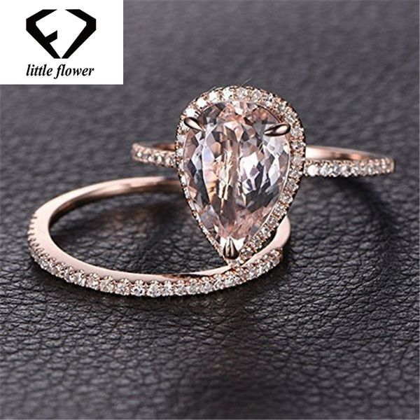 

14k solid rose gold ring set diamond jewelry fashion bague etoile bizuteria peridot gemstone 14k diamond engagement rings band, Golden;silver