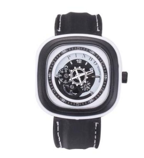 Neue Festina Uhr Quadrat Mann Großes Zifferblatt Silica gel Armbanduhren Sport Quarz Leder Uhren Student Frauen Mode Casual Watch250J
