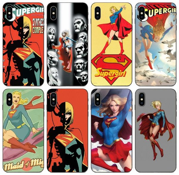 

tongtrade] supergirl comics hero case для iphone 11 pro x xs max xr 8 7 6s 5s plus samsung note 3 4 5 8 9 huawei mate 10 20 pro lg k8 case