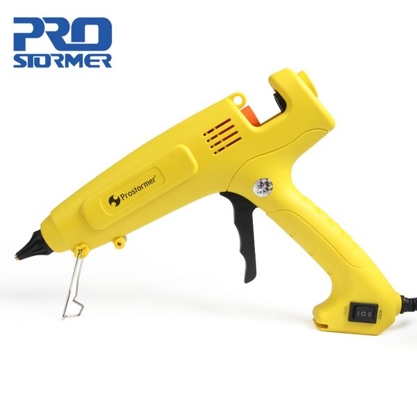 

prostormer 150w/300w adjustable copper nozzle melt glue gun eu plug rapid heating home diy glue gun 11mm stick