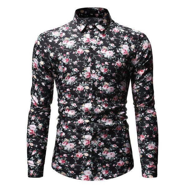 

black vintage paisley shirt men 2020 fashion slim fit long sleeve mens dress shirts business casual camisa social masculina xxxl, White;black