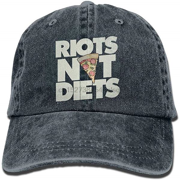 

riots not diets feminist funny vintage cowboy baseball caps hats, Blue;gray