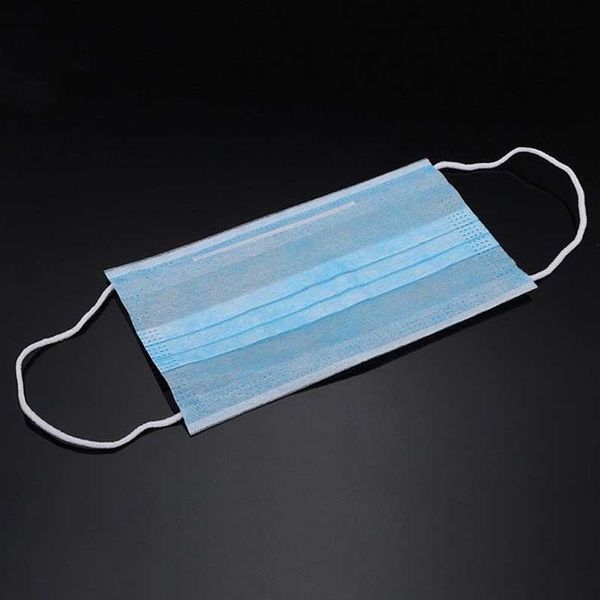 

in stock50 pcs prevent disposable face mask anti-dust masks with three-layer filter non-woven soft breathable mask outdoor proof