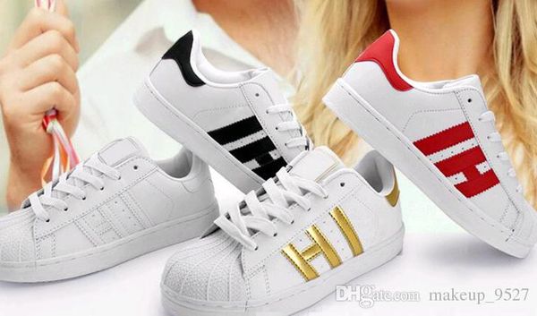 

big size eur36-44 fashion men casual shoes superstar female sneakers women zapatillas deportivas mujer lovers sapatos femininos, Black