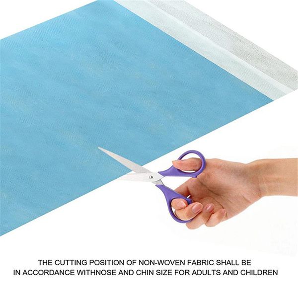 

diy маски для лица одноразовые 3 слоя пылезащитный защитный чехол для лица набор масок может сделать 10-12 масок rheu