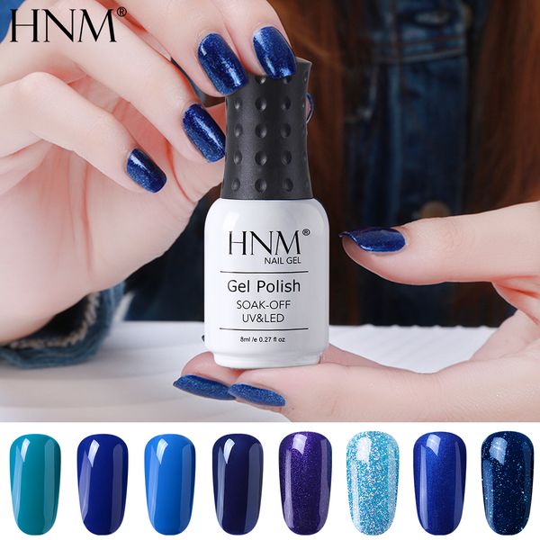 

hnm nails painting blue series 8ml uv led gel nail polish gel varnish nail vernis semi permanent esmalte permanente lak