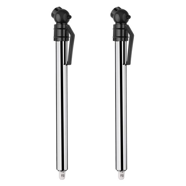 

2 pack tire gauges tire pressure gauges, pencil style (black