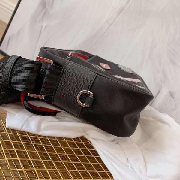 

badges oblique nylon male and female bag single girls boys shoulder both men and women purses handbags fashion package