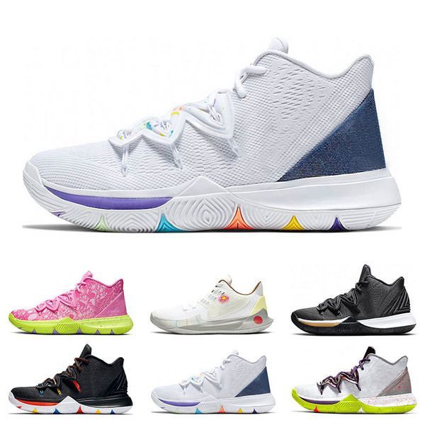 

new mens trainers sports sneakers basketball shoes 5s friends matallic gold hero cny have a day black white fashion breathable size 7-12