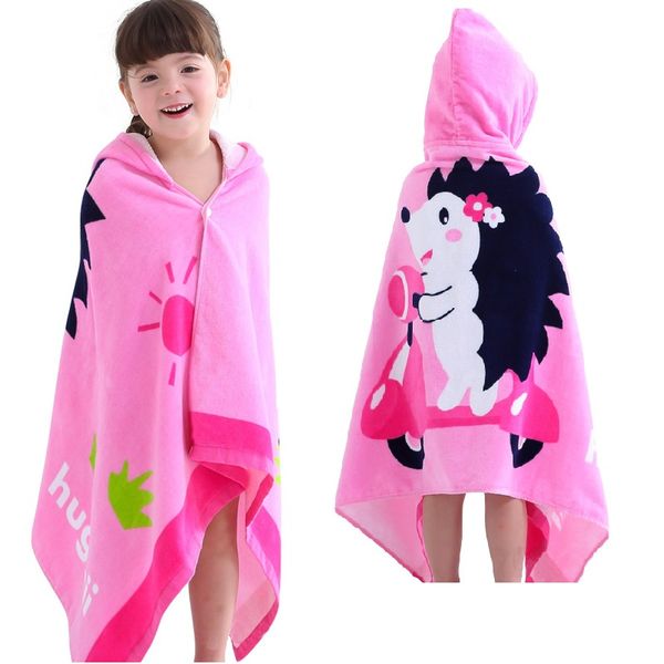 

Kids Children Hooded Towel Cute Cartoon Print Swim Beach Bath Towels for Girls/Boys Super Absorbent