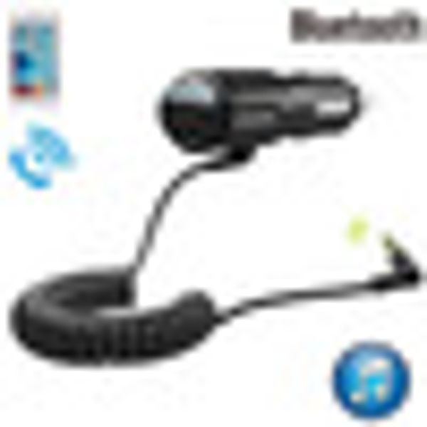 

3.5mm usb charger music car audio bluetooth receiver adapter handsaux stereo
