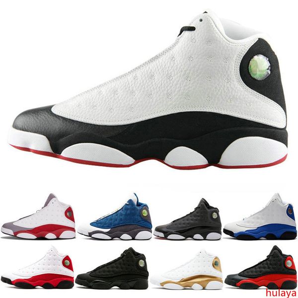 

new mens basketball shoes 13 black cat hyper royal olive wheat gs bordeaux dmp chicago 13s sports sneaker shoes 36-47