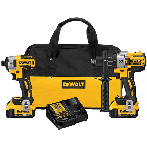 

DeWALT DCK299M2 20-вольтный литий-ионный комбинированный комплект ударно-ударного драйвера MAX XR