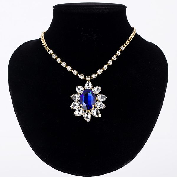 

luxury flower decoration choker necklace for women charming dress accessory for wedding perfect party adjustable necklace n125, Black