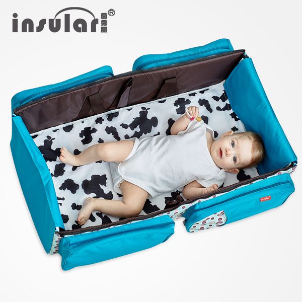 

multi-function folding bed travel bed baby crib slung large-capacity mummy bag maternal child out of the package