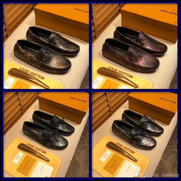 

20fw new breathable men casual shoes genuine leather men shoes luxury casual business flat loafers shoes breathable slip on big size 46, Black