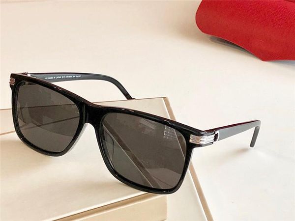 

new fashion design sunglasses 0160 square simple frame generous avant-garde style protection eyewear with case, White;black